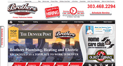 Desktop Screenshot of brothersplumbing.com