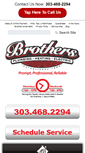 Mobile Screenshot of brothersplumbing.com